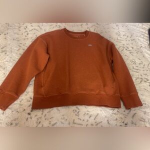 Terracotta Off Set Crewneck Sweatshirt Figs